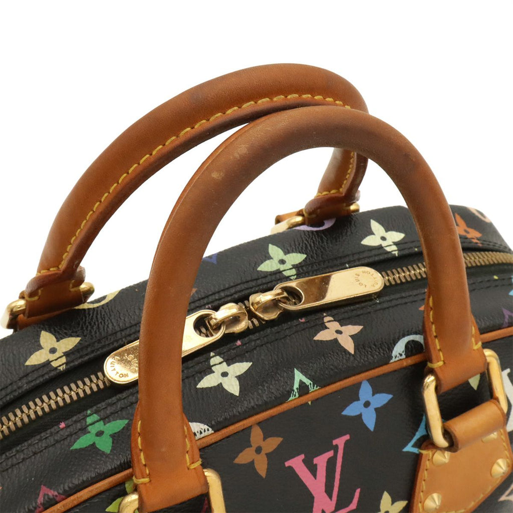 Louis Vuitton Monogram Multicolor Tourville Handbag Noir Black Gold — view 4