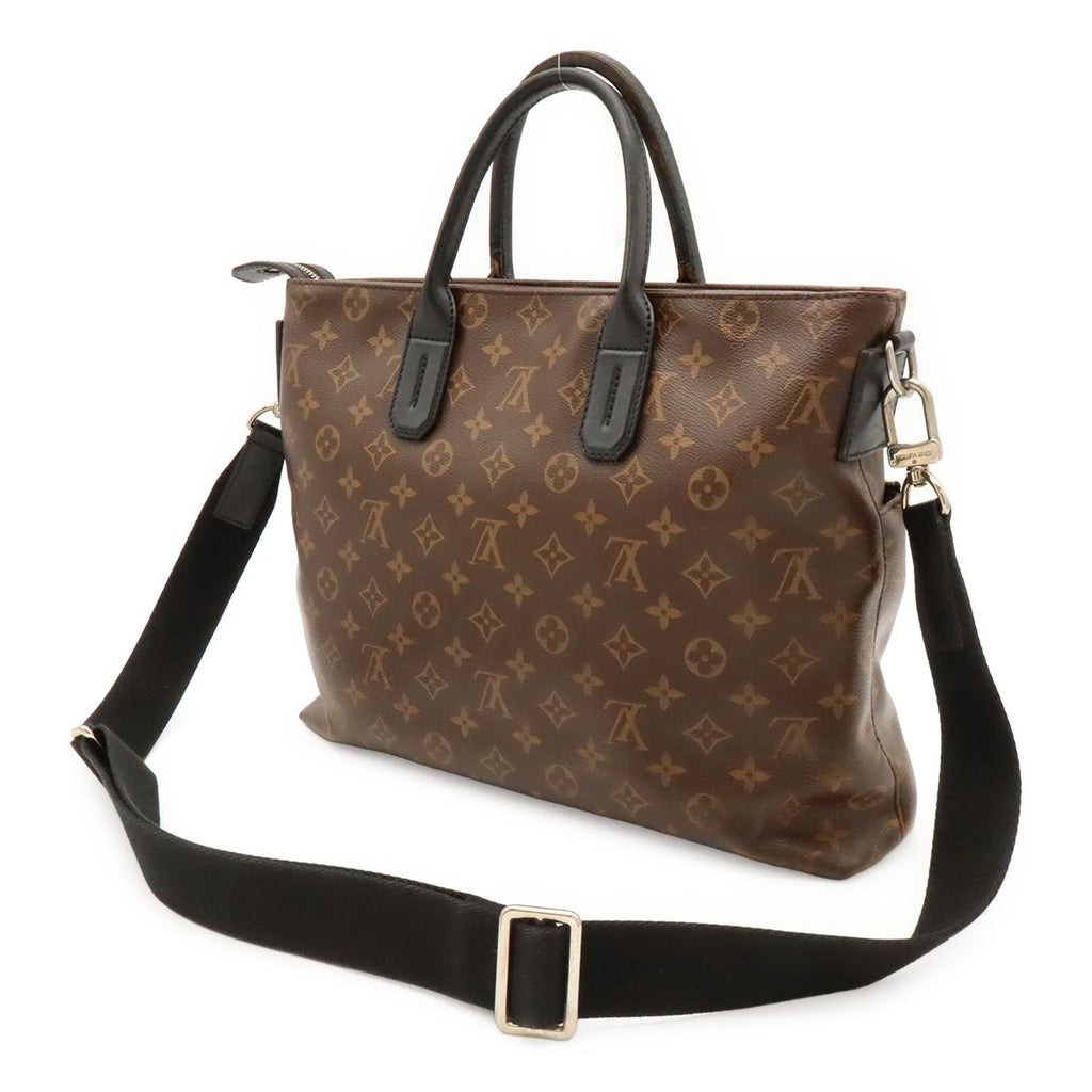 Louis Vuitton Monogram Macassar 7 DW Business Briefcase Document Purse Tote Bag — view 2