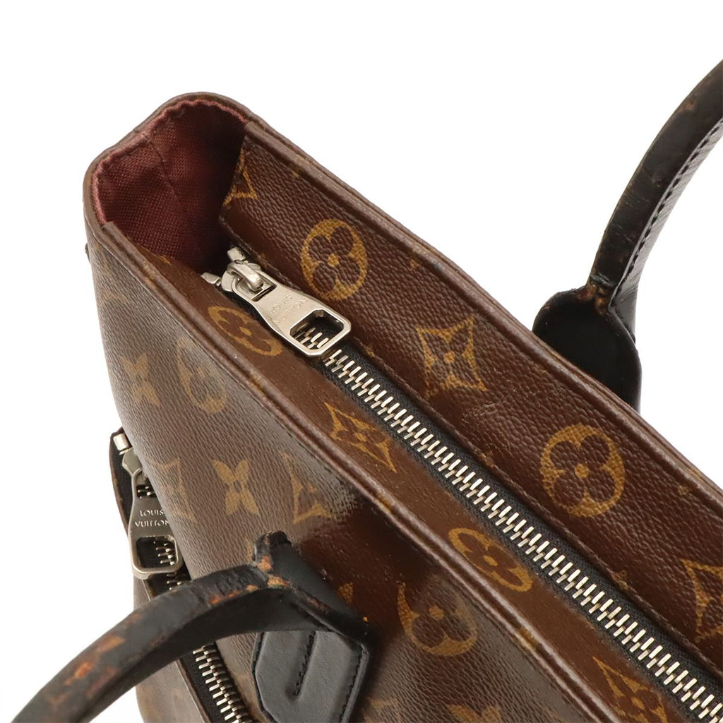 Louis Vuitton Monogram Macassar 7 DW Business Briefcase Document Purse Tote Bag — view 5