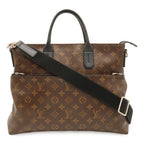 Louis Vuitton Monogram Macassar 7 DW Business Briefcase Document Purse Tote Bag