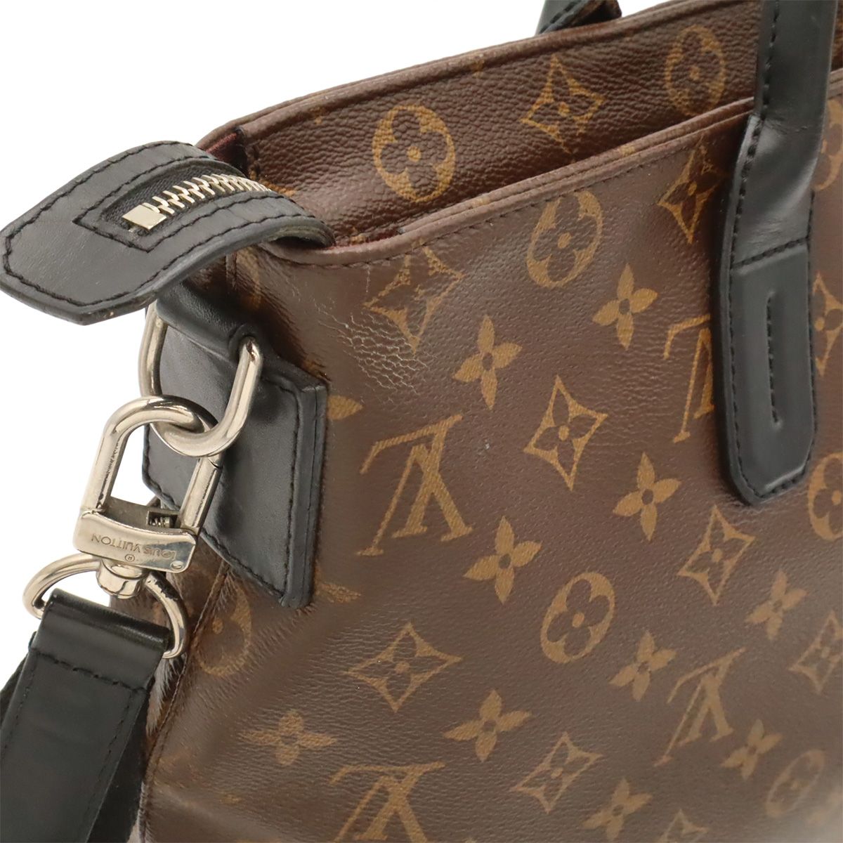 Louis Vuitton Monogram Macassar 7 DW Business Briefcase Document Purse Tote Bag — view 8