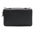 Gucci Micro Guccissima Travel Case Clutch Organizer Wallet Leather Black