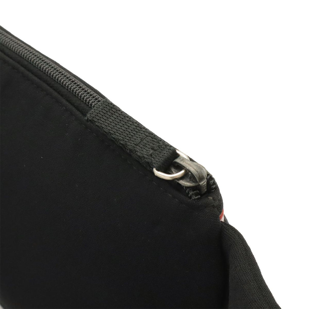 Prada Sports Belt Bag Waist Pouch Neoprene Mesh Black Silver — view 5