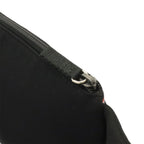 Prada Sports Belt Bag Waist Pouch Neoprene Mesh Black Silver — view 5