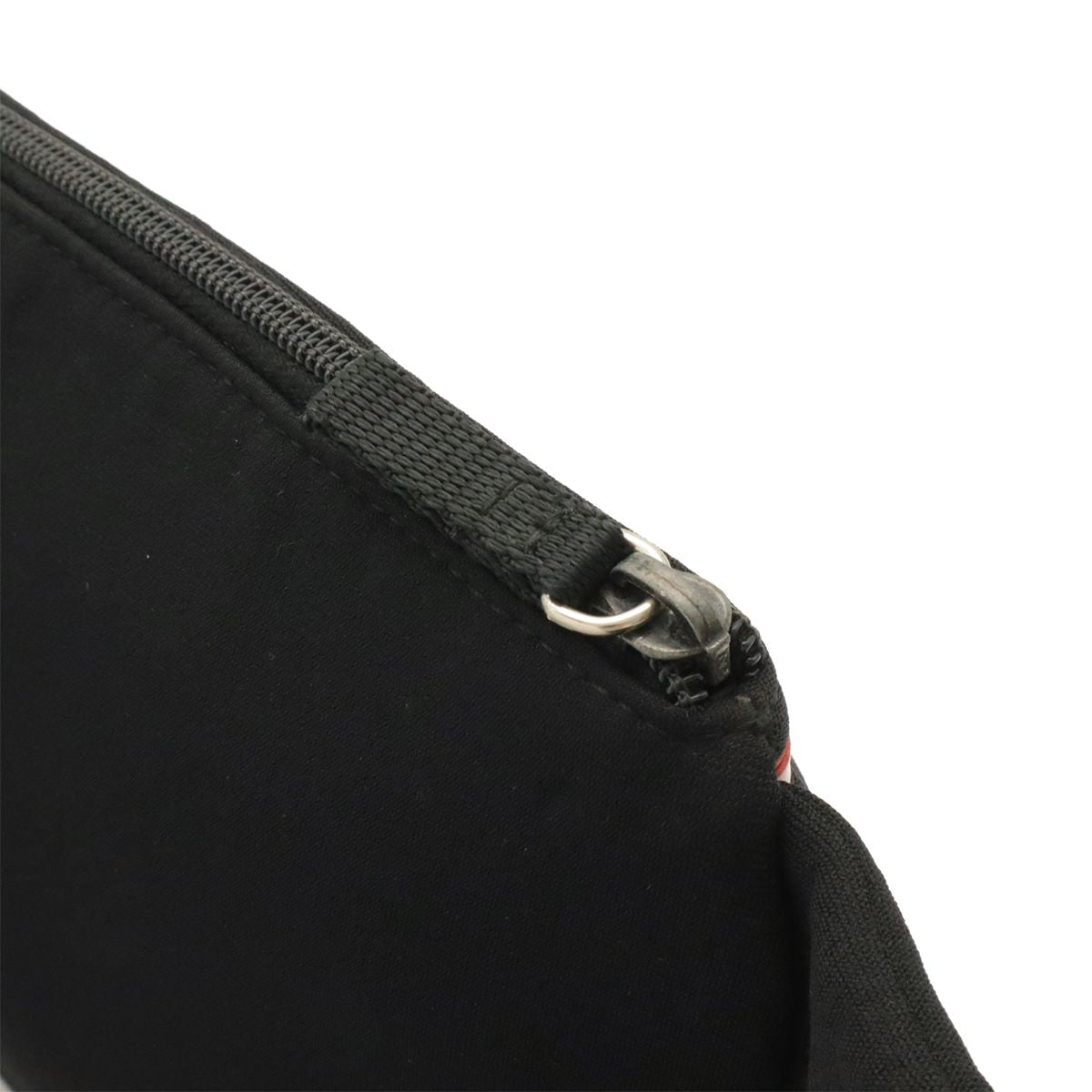 Prada Sports Belt Bag Waist Pouch Neoprene Mesh Black Silver — view 5
