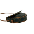 Celine Box Triomphe Triangle Leather Mini Shoulder Bag Pochette Brown — view 7