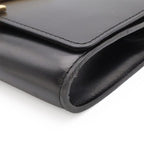 Louis Vuitton Pochette GM Shoulder Bag Chain Calf Leather Noir Black — view 3
