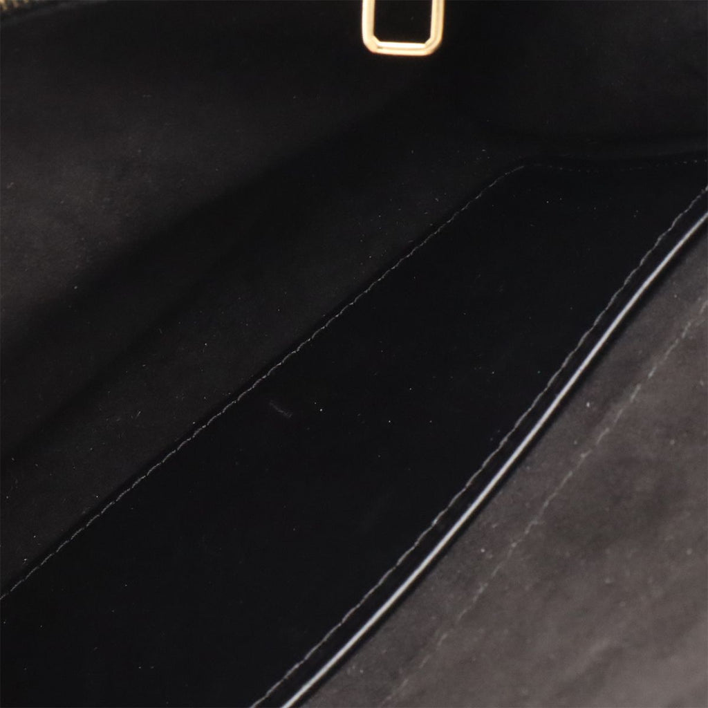 Louis Vuitton Pochette GM Shoulder Bag Chain Calf Leather Noir Black — view 8