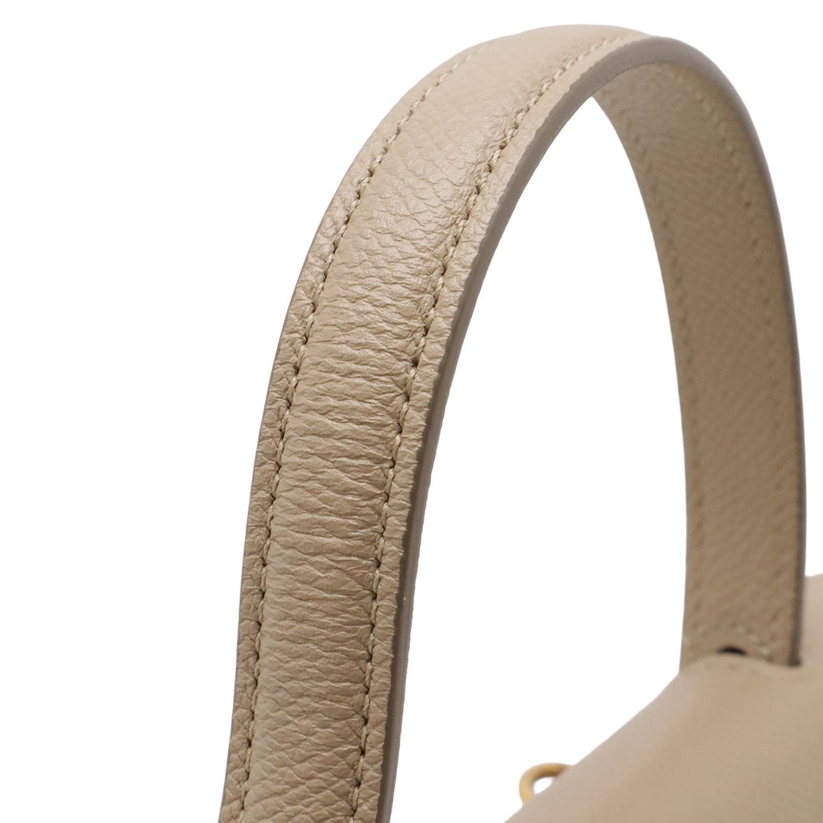 Celine Handbag Nano 2-Way Crossbody Leather Sand Beige Gold — view 4