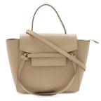 Celine Handbag Nano 2-Way Crossbody Leather Sand Beige Gold