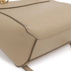 Celine Handbag Nano 2-Way Crossbody Leather Sand Beige Gold — view 3