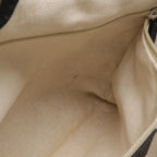Gucci GG Canvas Tote Bag Leather Black Gold Charm Included — view 8