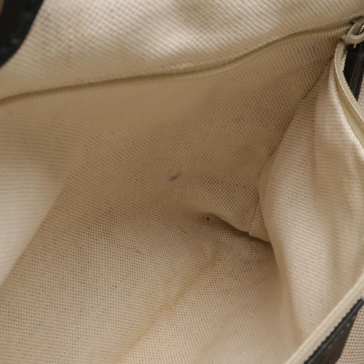 Gucci GG Canvas Tote Bag Leather Black Gold Charm Included — view 8