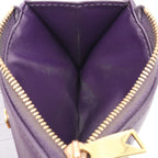 Bottega Veneta Cassette Maxi Intrecciato Bifold Wallet Leather Purple — view 6