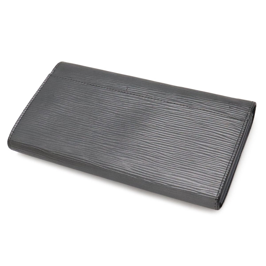Louis Vuitton Epi Portefeuille Sarah Bifold Wallet Anthracitna Cles Metallic — view 2