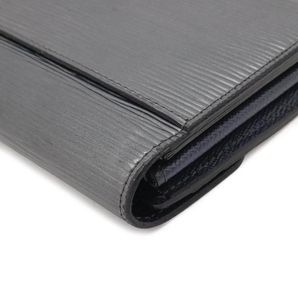 Louis Vuitton Epi Portefeuille Sarah Bifold Wallet Anthracitna Cles Metallic — view 3