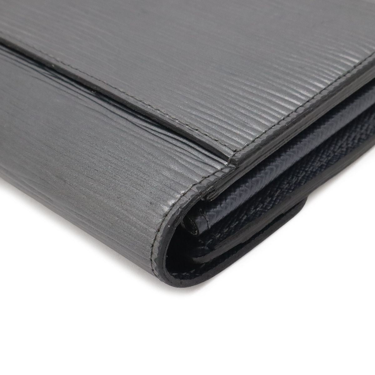 Louis Vuitton Epi Portefeuille Sarah Bifold Wallet Anthracitna Cles Metallic — view 3