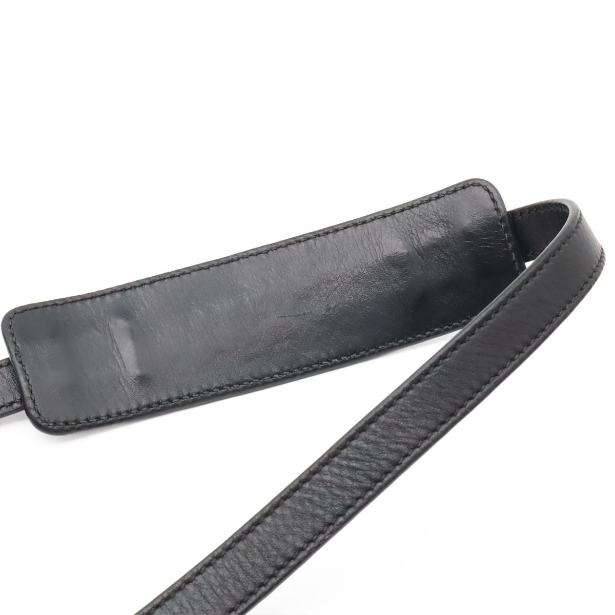 Prada Logo Jacquard Ribbon Shoulder Bag Crossbody Canvas Leather Nero Black — view 5