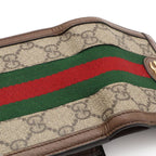 Gucci Ophidia GG Wallet Supreme Compact Sherry Line Bifold Beige Brown — view 8