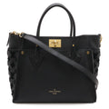 Louis Vuitton Monogram Tufting on My Side MM 2-Way Shoulder Bag Leather Noir