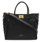 Louis Vuitton Monogram Tufting on My Side MM 2-Way Shoulder Bag Leather Noir