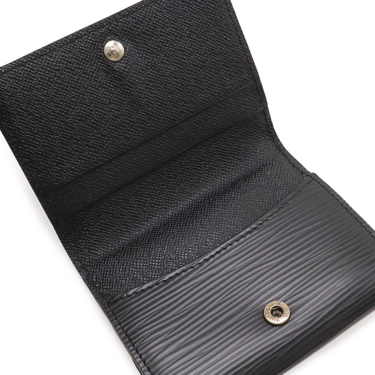 Louis Vuitton Epi L'Adoree Coin Purse Leather Noir Black — view 4