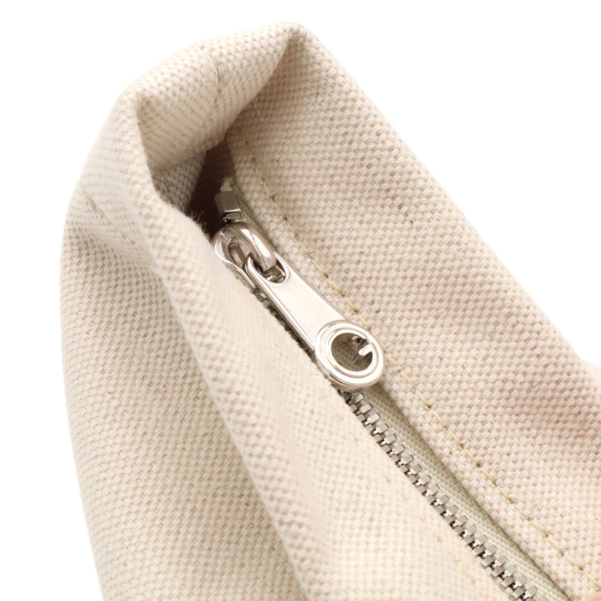 Goyard le Nesse Organizer Inner Pouch Clutch Canvas Beige Brown Silver — view 4