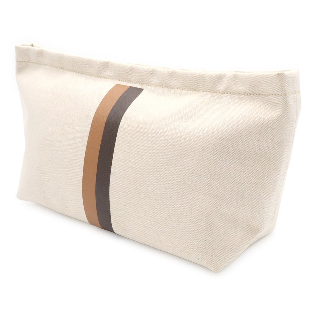 Goyard le Nesse Organizer Inner Pouch Clutch Canvas Beige Brown Silver — view 2