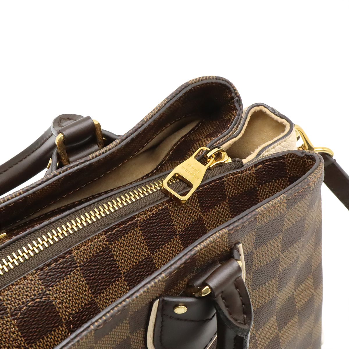 Louis Vuitton Damier Normandy Shoulder Bag 2-Way Brown Cream — view 5