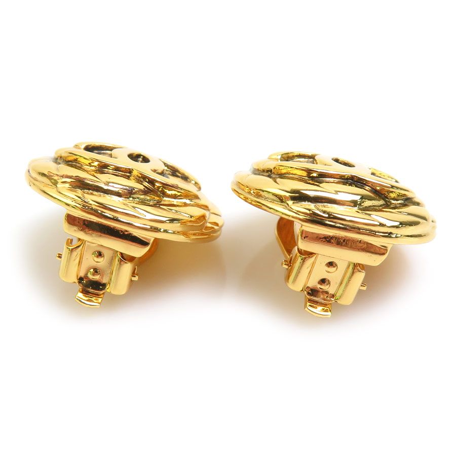 Chanel Earrings Gold — view 4