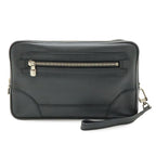 Louis Vuitton Taiga Pavel Clutch Leather Ardoise Black Silver