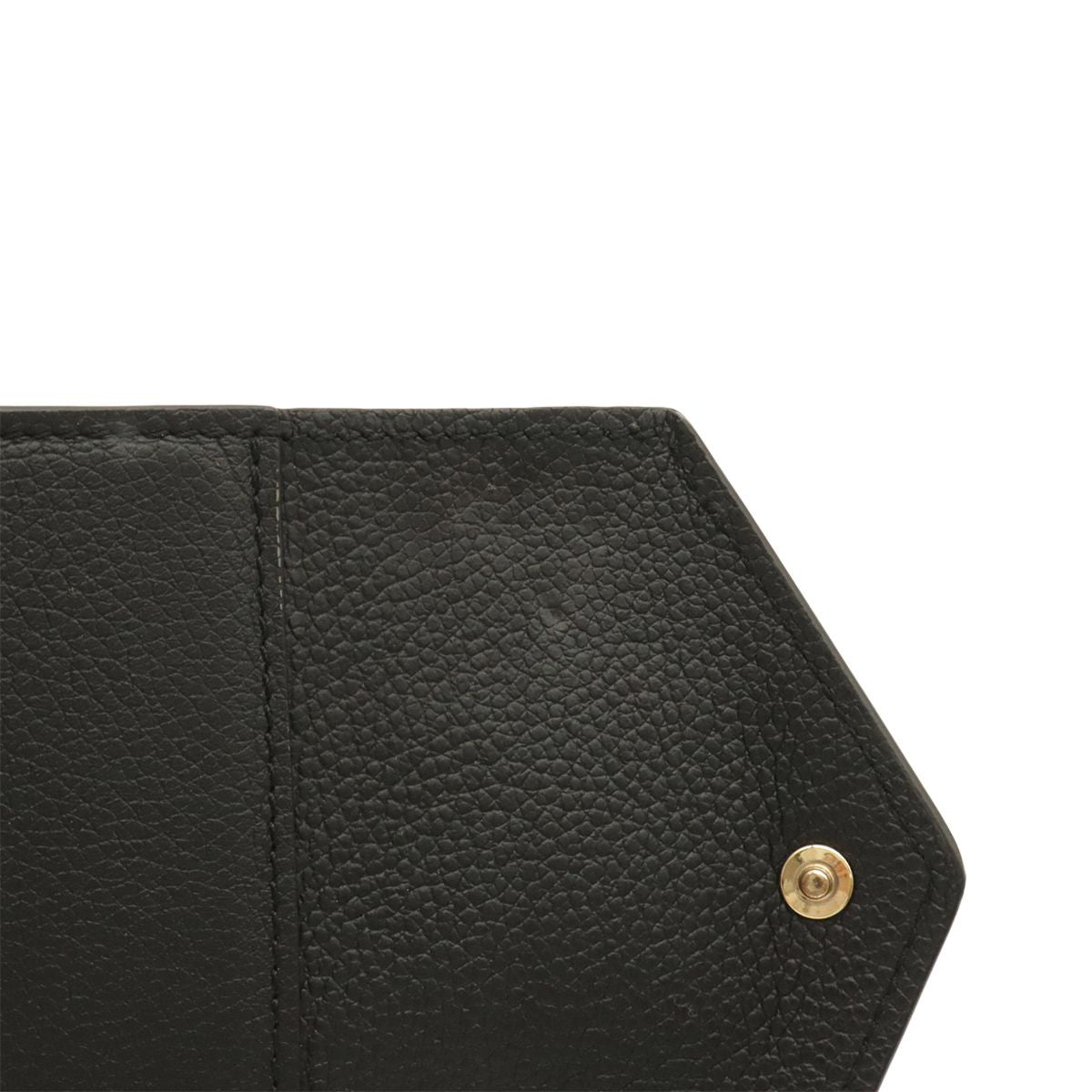Louis Vuitton Monogram Empreinte Portefeuille Zoe Trifold Wallet Noir Black Gold — view 6