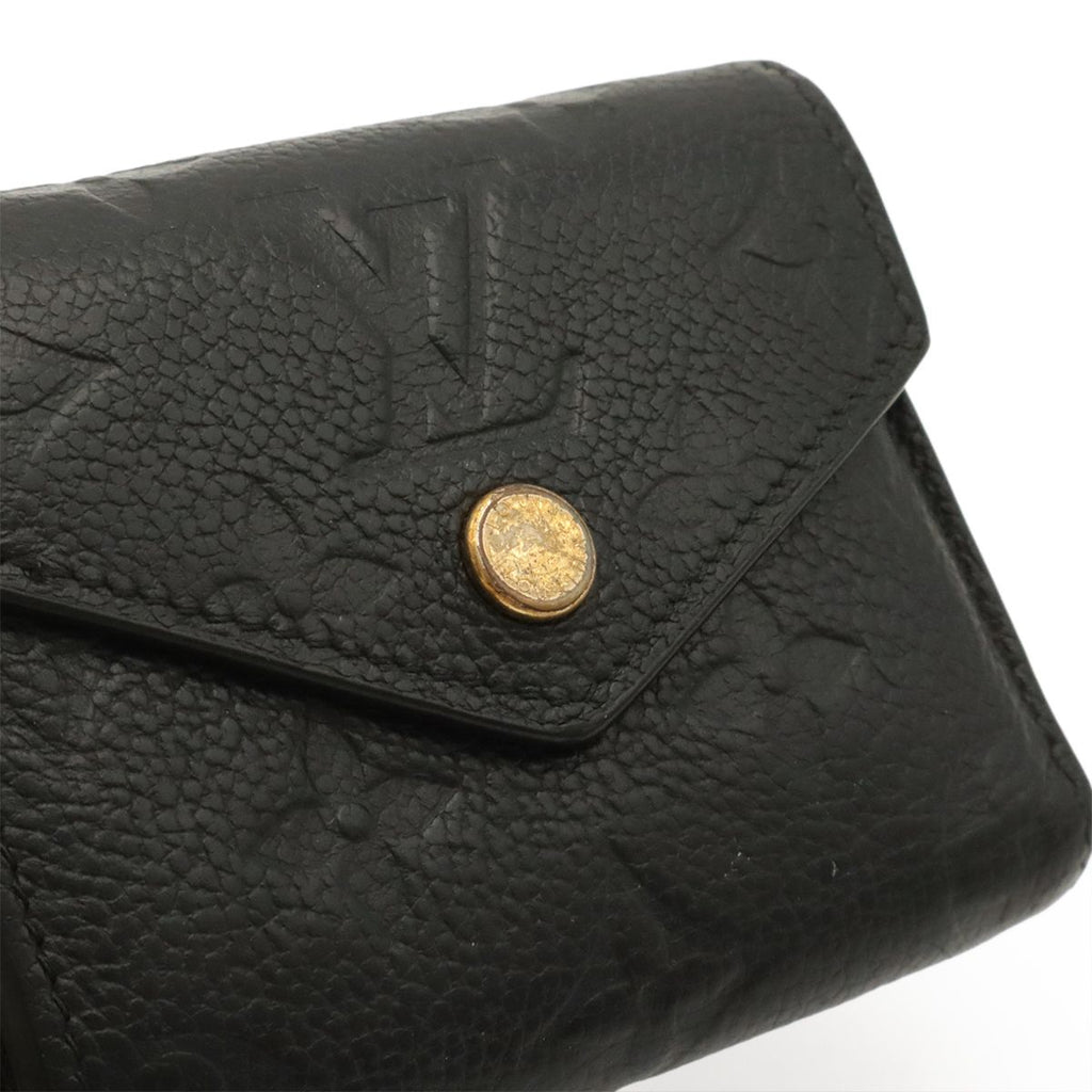 Louis Vuitton Monogram Empreinte Portefeuille Zoe Trifold Wallet Noir Black Gold — view 4