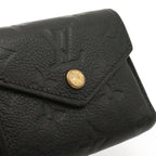 Louis Vuitton Monogram Empreinte Portefeuille Zoe Trifold Wallet Noir Black Gold — view 4