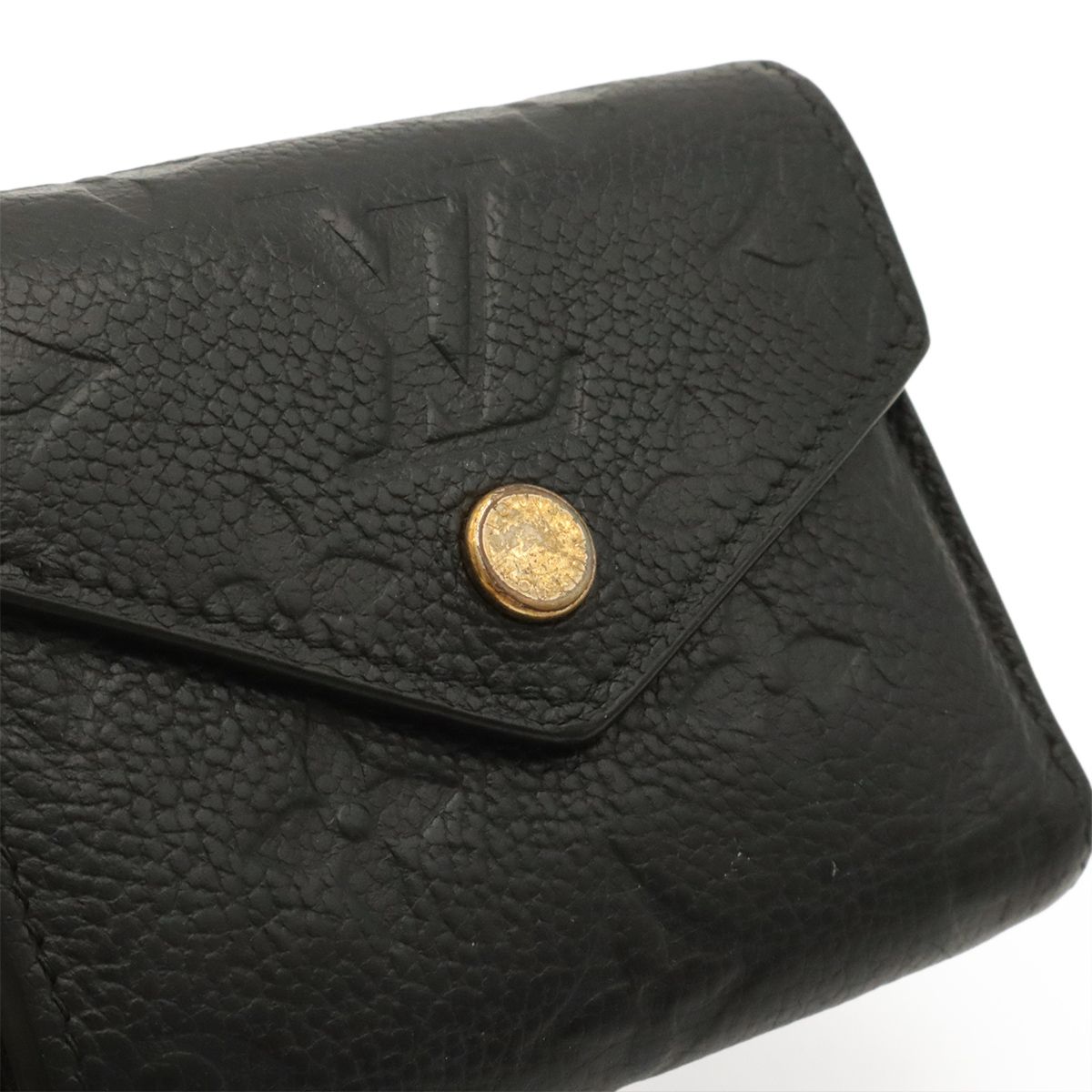 Louis Vuitton Monogram Empreinte Portefeuille Zoe Trifold Wallet Noir Black Gold — view 4