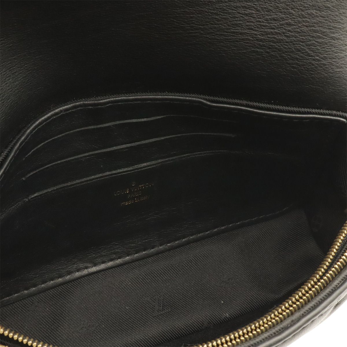 Louis Vuitton Bubble Glam Wallet on Strap Chain Shoulder Bag 3way Clutch Noir — view 6