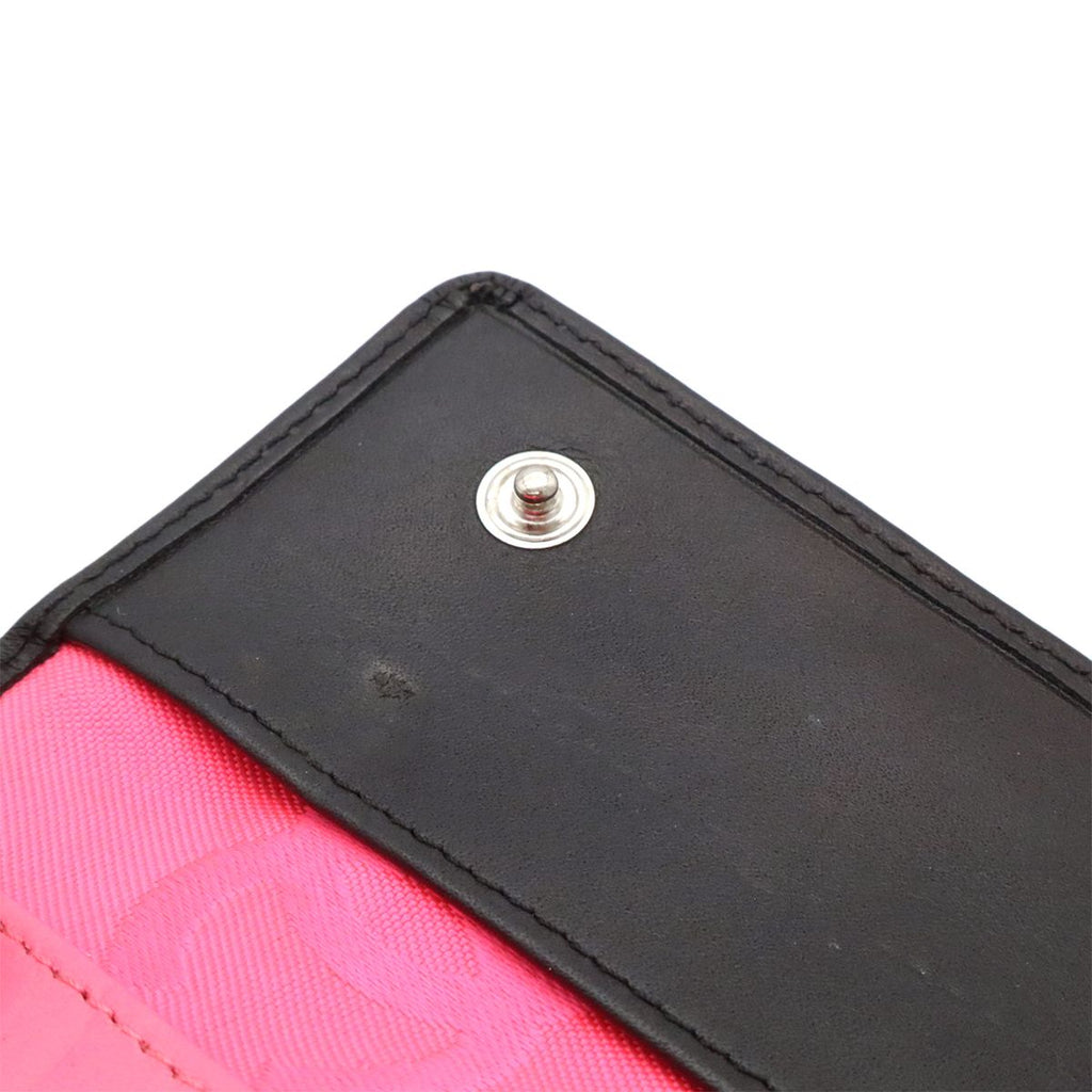 Chanel Cambon Line Key Case 6 Key Calfskin Patent Patent Leather Black Pink — view 7