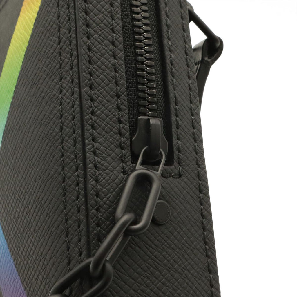 Louis Vuitton Taiga Rainbow Danube Messenger Shoulder Bag Pochette Crossbody — view 4
