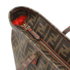 Fendi Zucca Tote Bag Shoulder Khaki Brown Dark — view 5
