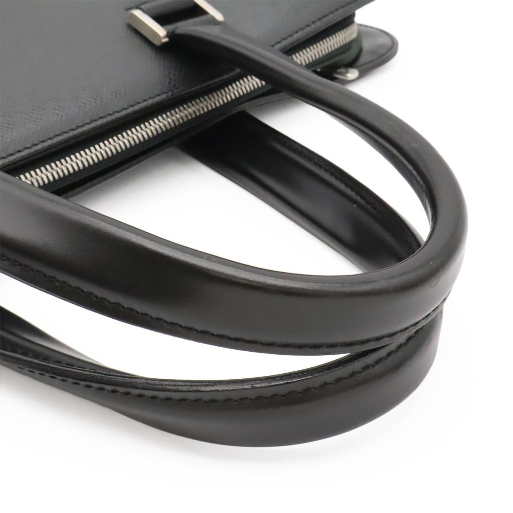 Louis Vuitton Taiga Nevski Business Briefcase Document Purse Ardoise Black — view 4