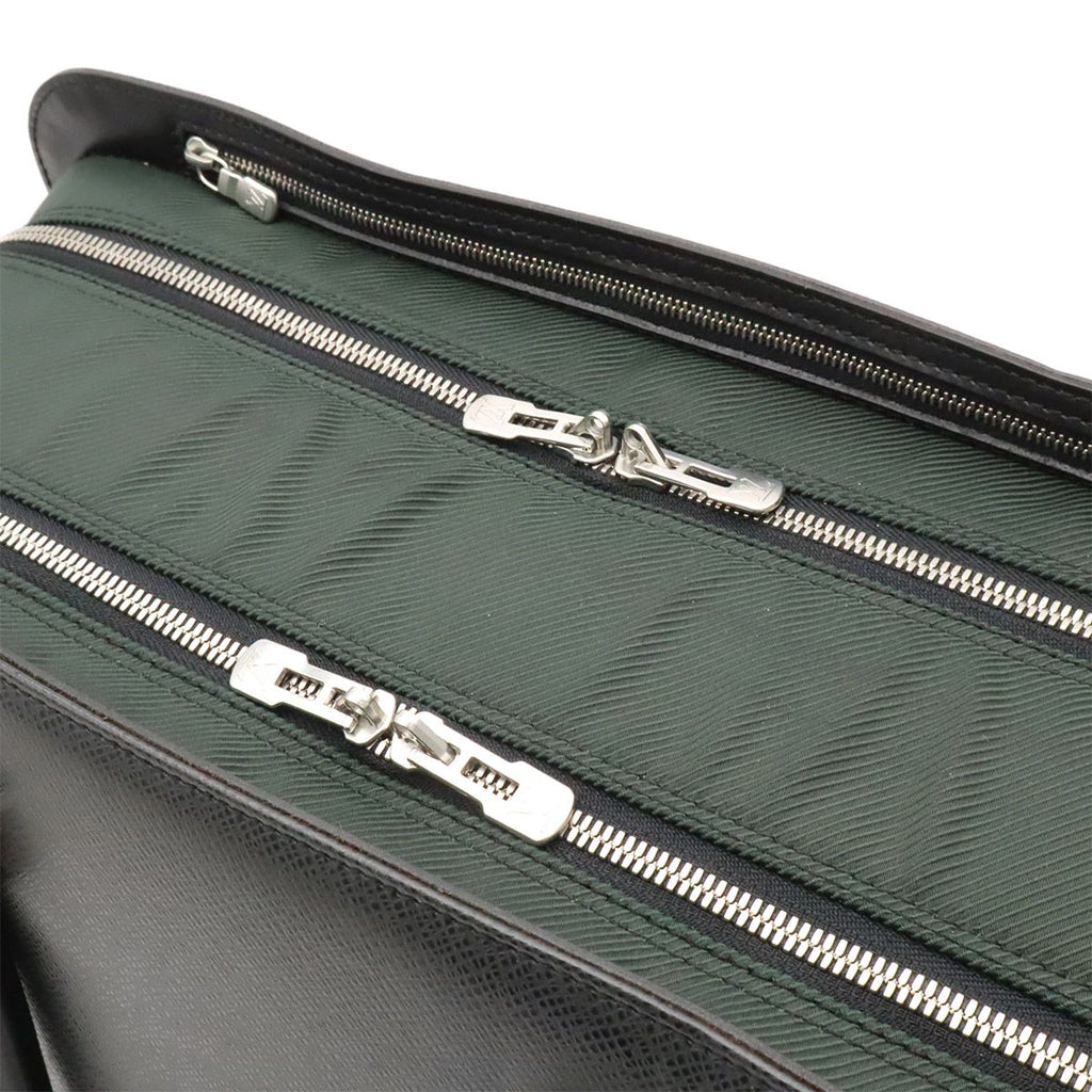 Louis Vuitton Taiga Nevski Business Briefcase Document Purse Ardoise Black — view 6