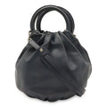 Loewe Anagram Bounce 2-Way Shoulder Bag Crossbody Leather Navy Silver