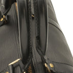 Louis Vuitton Epi Keepall 50 Boston Bag Purse Leather Noir Black Gold — view 7
