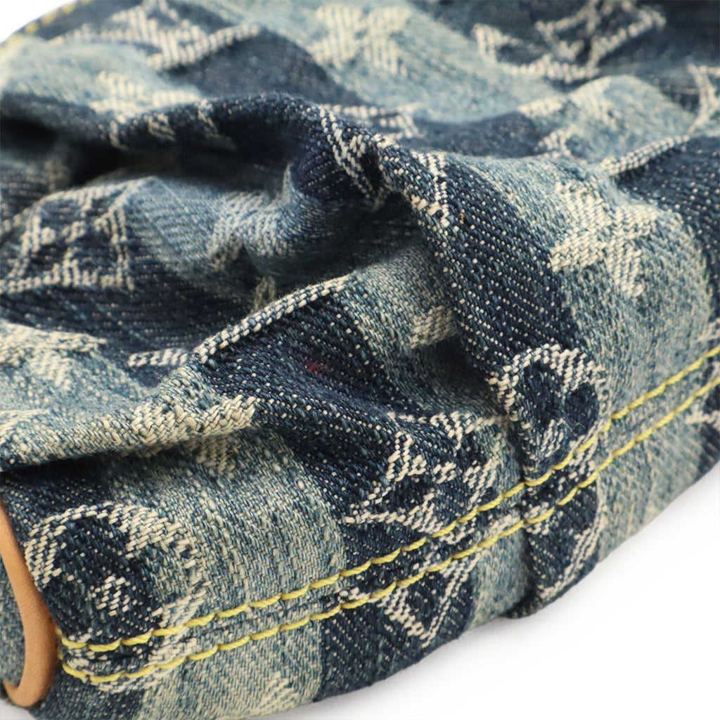 Louis Vuitton Monogram Denim Trousse Raye Makeup Pouch Mini Case Blue — view 7