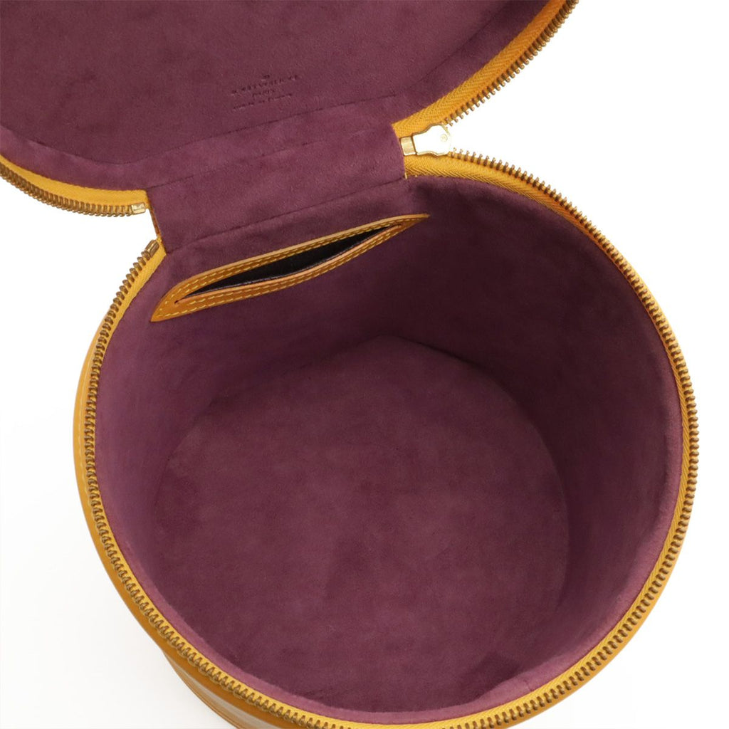 Louis Vuitton Epi Cannes Handbag Vanity Bag Leather Tassili Yellow — view 6