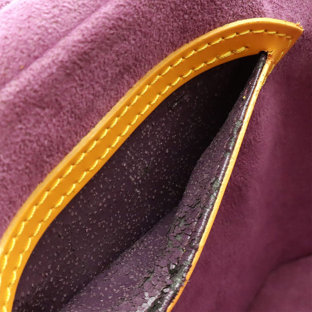 Louis Vuitton Epi Cannes Handbag Vanity Bag Leather Tassili Yellow — view 7