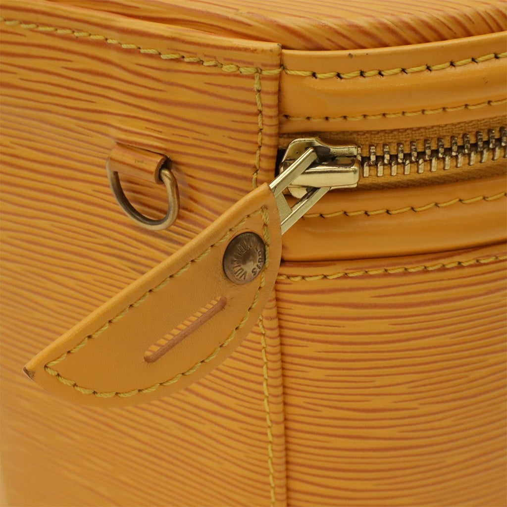 Louis Vuitton Epi Cannes Handbag Vanity Bag Leather Tassili Yellow — view 4