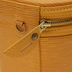 Louis Vuitton Epi Cannes Handbag Vanity Bag Leather Tassili Yellow — view 4