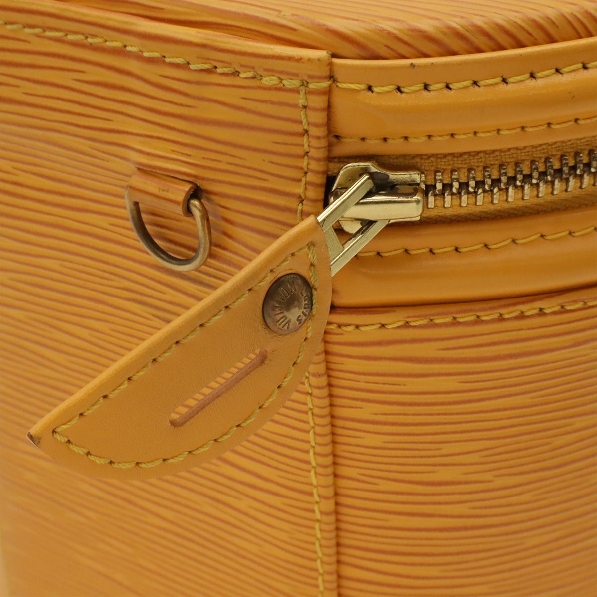 Louis Vuitton Epi Cannes Handbag Vanity Bag Leather Tassili Yellow — view 4