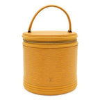 Louis Vuitton Epi Cannes Handbag Vanity Bag Leather Tassili Yellow